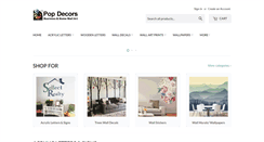 Desktop Screenshot of popdecors.com